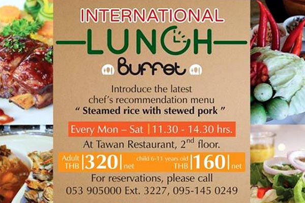 International Lunch Buffet at Duangtawan Hotel, Chiang Mai - Chiang Mai ...